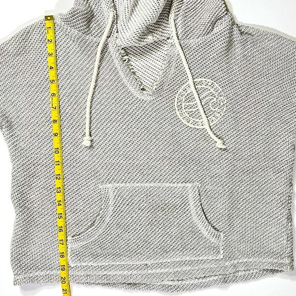 Surf Style Gulf Shore Grey Knit Hoodie - Women's Size S - Style B1702SSRM - Picture 9 of 10
